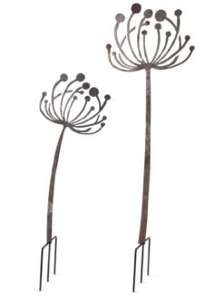 Queen Anne's Lace Garden Stake Set Of 2 9 Queen Anne's Lace Garden Stake Set Of 2 -The Garden Works Shop 8610210 8091 tif