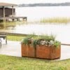 Corten Steel Modular Raised Bed, 2'x4' -The Garden Works Shop 8610702 0033 tif