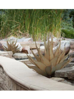 Desert Steel Sharkskin Agave Sculpture 10 Desert Steel Sharkskin Agave Sculpture -The Garden Works Shop 8610753 04v