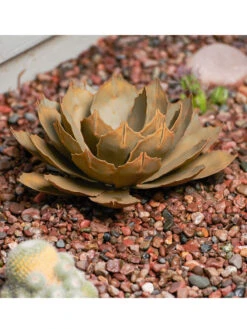 Desert Steel Artichoke Agave Sculpture -The Garden Works Shop 8610760 01v