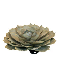 Desert Steel Blue Rose Succulent Sculpture 12 Desert Steel Blue Rose Succulent Sculpture -The Garden Works Shop 8610765 01v desert steel blue rose succulent medium