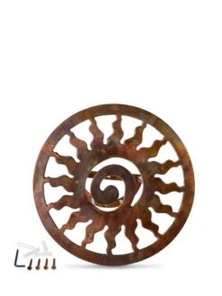 Rustic Sun Wall-Mount Garden Hose Hanger 8 Rustic Sun Wall-Mount Garden Hose Hanger -The Garden Works Shop 8611025 0828 tif