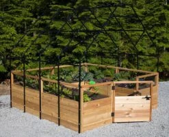 Garden In A Box With Greenhouse, 8' X 8' -The Garden Works Shop 8611033 03V jpg