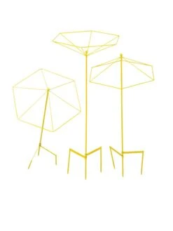 Parasol Plant Supports, Set Of 3 -The Garden Works Shop 8611129 3848 tif