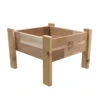 GRO Products™ Elevated Garden Bed Planter 16"x16"x12" High -The Garden Works Shop 8611275 01v elevated cedar garden bed planter 16x16x12