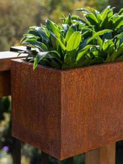 Veradek Metallic Series Corten Steel Railing Planters 11 Veradek Metallic Series Corten Steel Railing Planters -The Garden Works Shop 8611614 03v