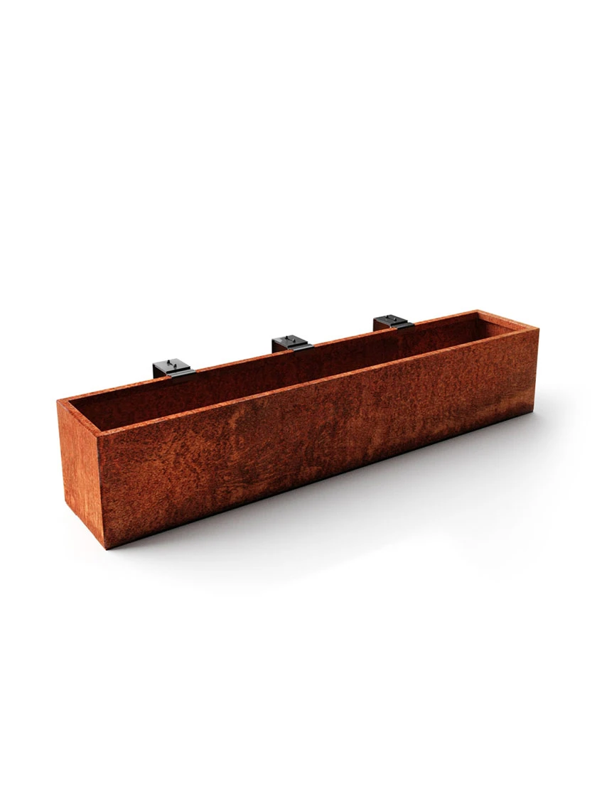 Veradek Metallic Series Corten Steel Railing Planters 8 Veradek Metallic Series Corten Steel Railing Planters - Image 6