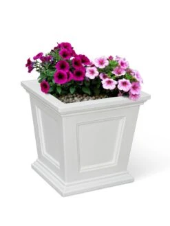 Fairfield Self-Watering Square Planter, 16” X 16” -The Garden Works Shop 8611695 16V tif