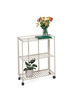 Oslo 2-Tier Plant Stand With Folding Shelves -The Garden Works Shop 8611766 4747 tif