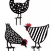 Chicken Friends Garden Stakes Set -The Garden Works Shop 8612016 4547 chicken friends garden stakes set