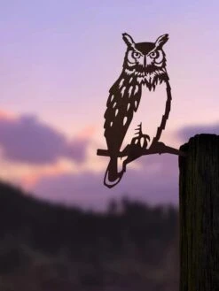 Metalbird Great Horned Owl -The Garden Works Shop 8612018 01V tif