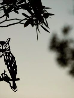 Metalbird Great Horned Owl -The Garden Works Shop 8612018 02V tif