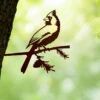 Metalbird Cardinal -The Garden Works Shop 8612021 02v metalbird cardinal garden art