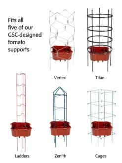 Deluxe Tomato Halos, Set Of 2 -The Garden Works Shop 8612045 support composite tif