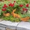 Corten Steel Animal Garden Stakes -The Garden Works Shop 8612060 021 tif