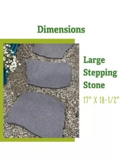 Recycled Rubber Flagstone Stepping Stone 25 Recycled Rubber Flagstone Stepping Stone -The Garden Works Shop 8612235 1