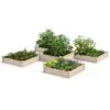 2-Tier Pine Raised Garden Bed, 80 Sqft.12'x12' -The Garden Works Shop 8612255 02v 2 tier pine raised garden bed 12x12 1