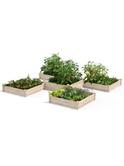 Front Page 16 2-Tier Pine Raised Garden Bed, 80 Sqft.12'x12'
