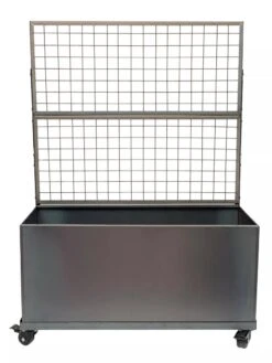 Nice Corten Trough Planters With Trellis -The Garden Works Shop 8612395 01V jpg