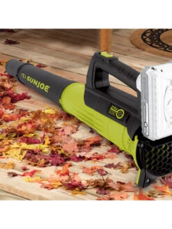 Sun Joe® 24V ION+ 2.0-Ah Cordless Compact Turbine Jet Blower, 100-MPH 350-CFM -The Garden Works Shop 8612516 11v