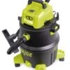 Sun Joe® 12-Gal 1200W 6.5 Pk HP Wet/Dry Shop Vac, HEPA Filtration, Wheeled W/Attachments -The Garden Works Shop 8612523 01v sun joe 12 gal 1200w hp wet dry shop hep vac swd12000