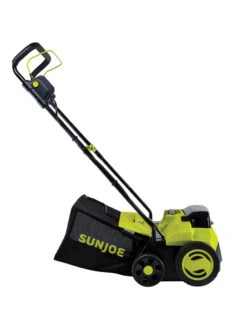 Sun Joe® 48V ION+ Cordless 15-Inch 5-Position Walk-Behind Lawn Dethatcher -The Garden Works Shop 8612541 09v