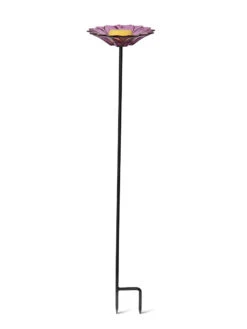 Glass Flower Butterfly Feeder Stake -The Garden Works Shop 8612573 326