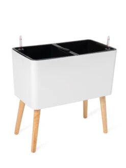 Ava Self-Watering Rectangular Planter -The Garden Works Shop 8612691 218 ava self watering rectangular planter white