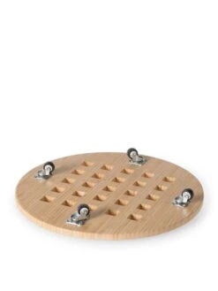 Bamboo Plant Caddy Round, 15.75" -The Garden Works Shop 8612716 206 tif