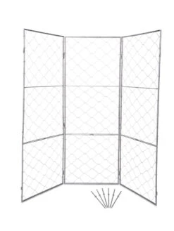 Chicken Wire Pea Trellis 15 Chicken Wire Pea Trellis -The Garden Works Shop 8612718 0050