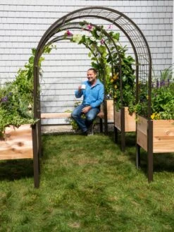2’ X 4’ Arch Trellis For Planter Boxes -The Garden Works Shop 8612976 0549