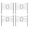 Achla Designs Square-on-Squares Fence Sections, Set Of 4 -The Garden Works Shop 8612992 01v achla designs square on squares fence sections set of 4