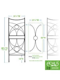 Achla Aurora Trellis Center Link -The Garden Works Shop 8612993 02v