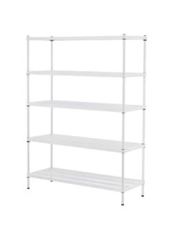 MeshWorks © 5 Tier Plant Shelving 14 MeshWorks © 5 Tier Plant Shelving -The Garden Works Shop 8613014 11v meshworks 5 tier plant shelf white