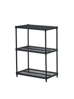MeshWorks © 3 Tier Plant Shelving -The Garden Works Shop 8613016 04v meshworks 3 tier plant shelf black