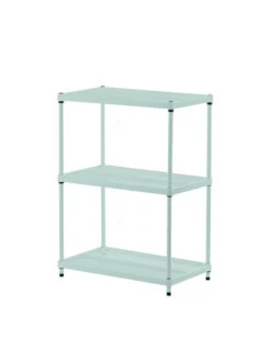 MeshWorks © 3 Tier Plant Shelving -The Garden Works Shop 8613016 06v meshworks 3 tier plant shelf sage