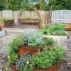 Birdies™ Corten Steel Tiered Round Raised Bed Kit, Tall -The Garden Works Shop 8613287 0013 birdies corten steel tiered round raised bed kit tall