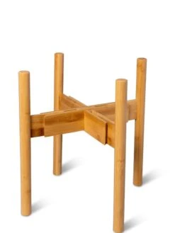 Adjustable Bamboo Plant Stand, Set Of 2 -The Garden Works Shop 8613292 7071