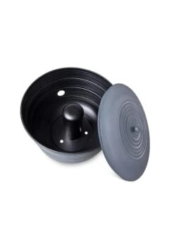 Ribbed Hose Pot With Lid -The Garden Works Shop 8613332 5808