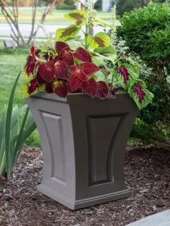 Cambridge Tall Planter, 18" Height -The Garden Works Shop 8613523 06V