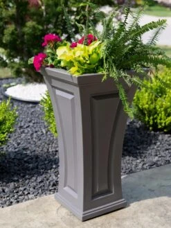 Cambridge Tall Planter, 28" Height -The Garden Works Shop 8613524 08V