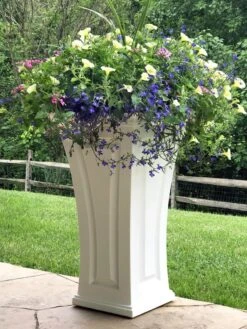 Cambridge Tall Planter, 28" Height -The Garden Works Shop 8613524 13V
