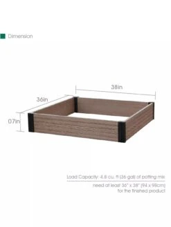 Essential Raised Garden Bed -The Garden Works Shop 8614253 03V 3 4