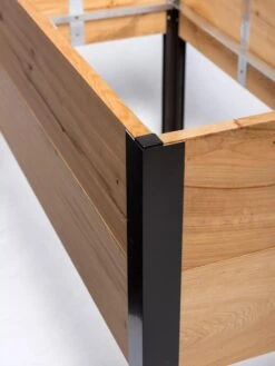 Self-Watering Elevated Planter Box, 2' X 8' -The Garden Works Shop Cypress 0165 tif